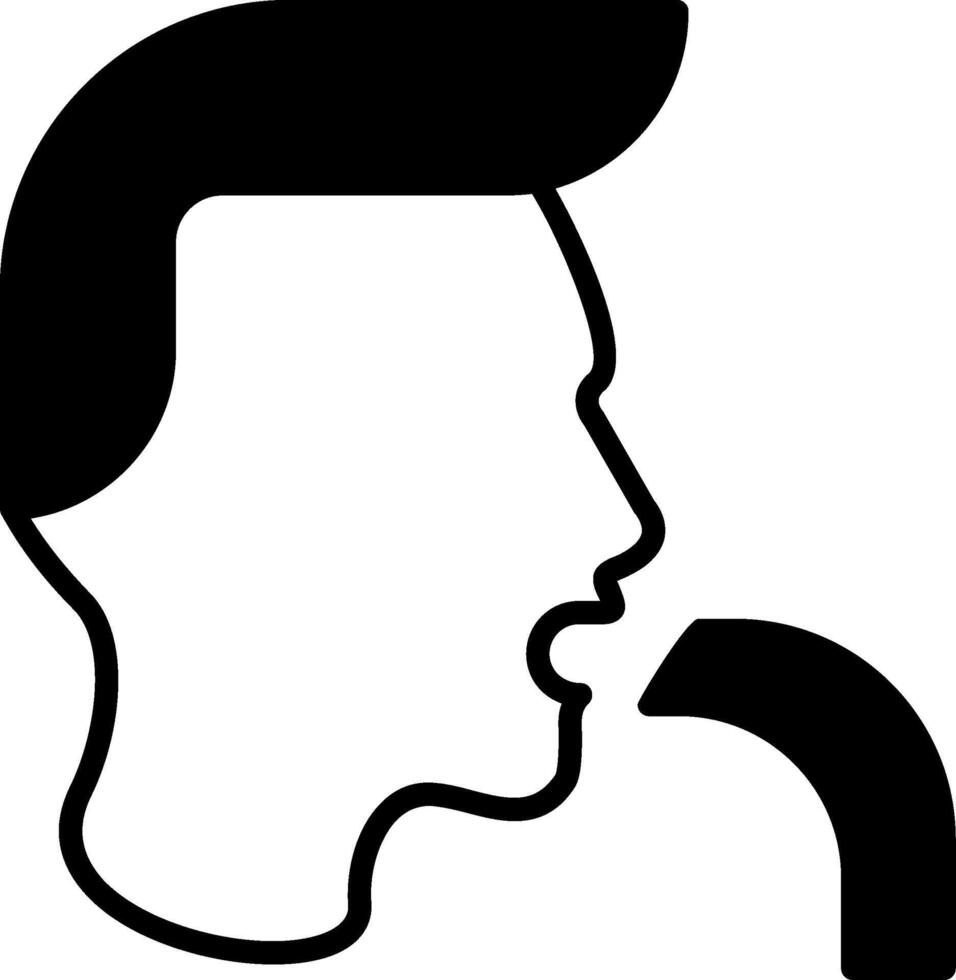 Nausea Glyph Icon vector