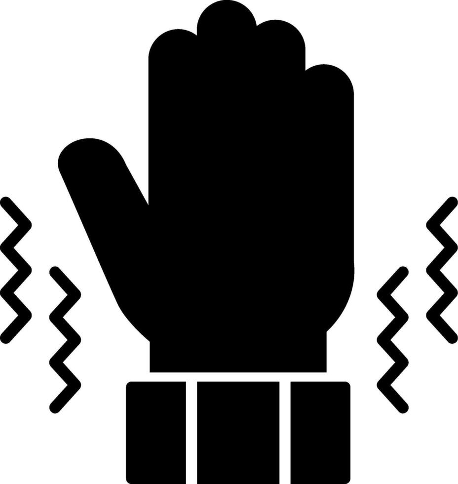 Parkinson Glyph Icon vector