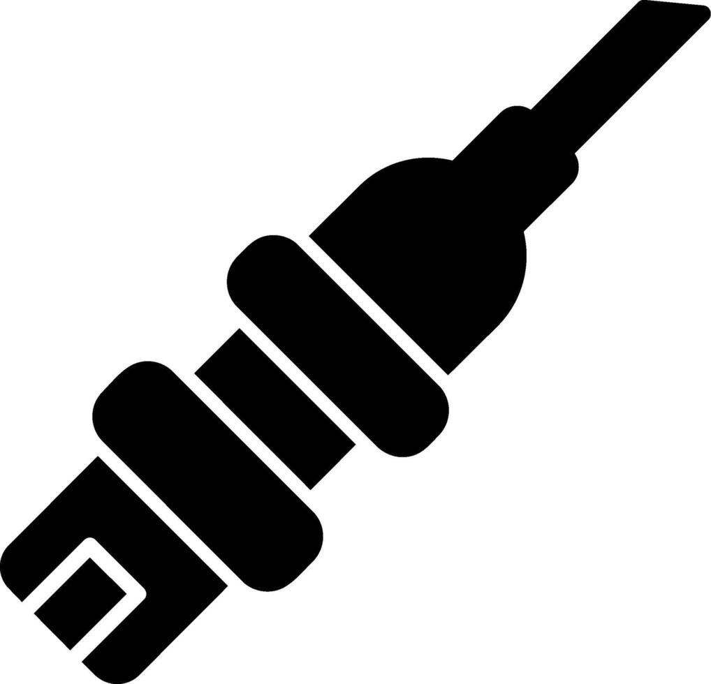 Catheterization Glyph Icon vector