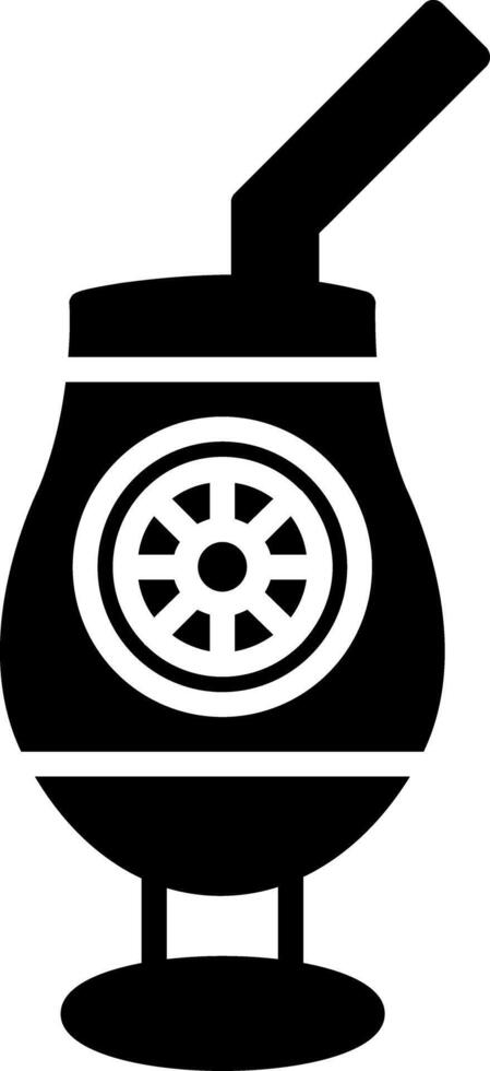 Cocktail Glyph Icon vector