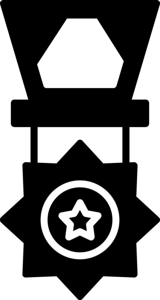 Medal Glyph Icon vector