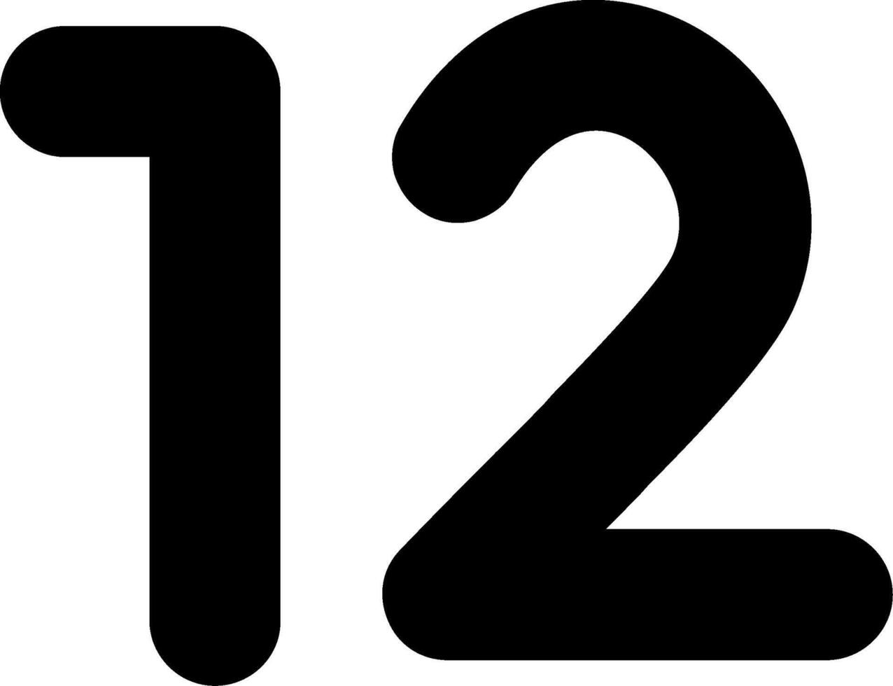 Thirteen Glyph Icon vector