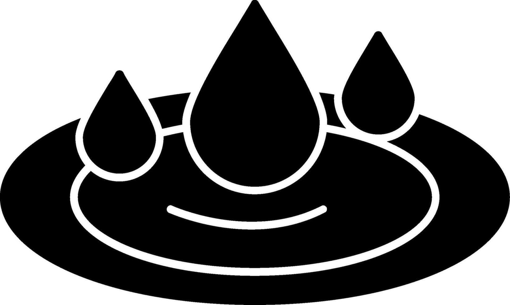 Water Splash Glyph Icon vector