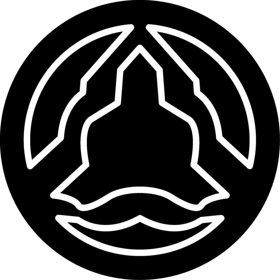 Aortic Valve Stenosis Glyph Icon vector
