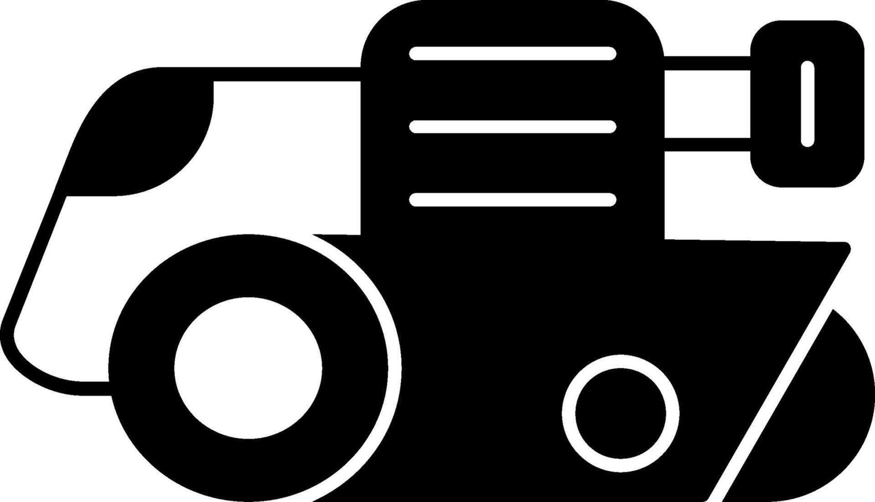 Belt Sander Glyph Icon vector
