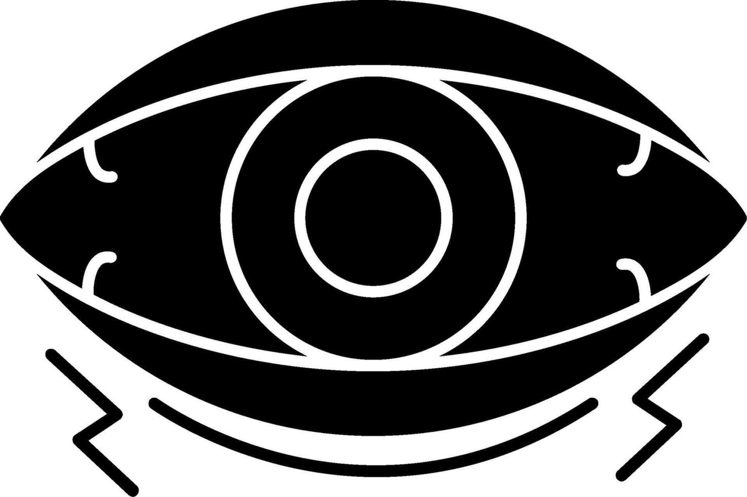 Eye Glyph Icon vector