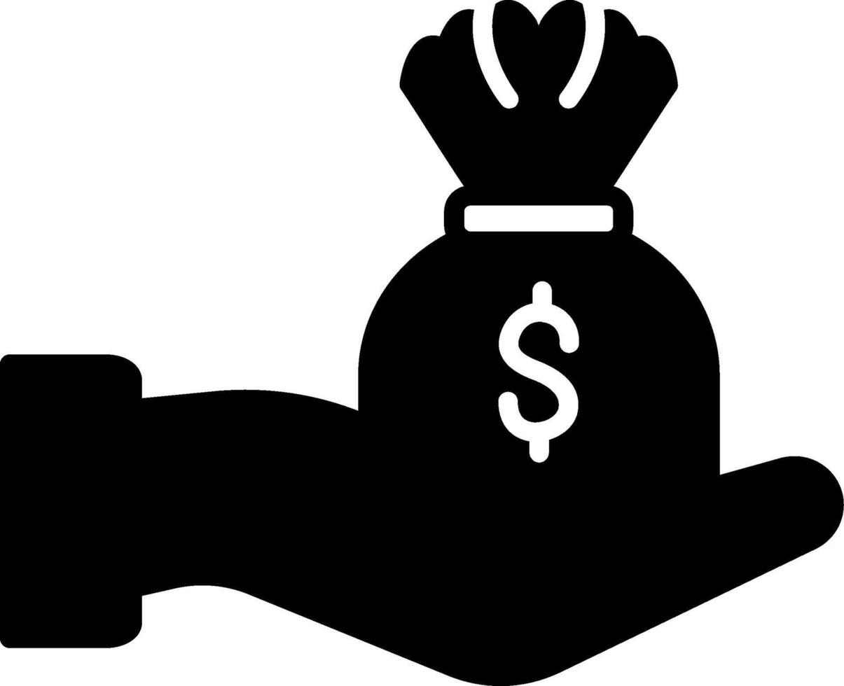 Investment Glyph Icon vector