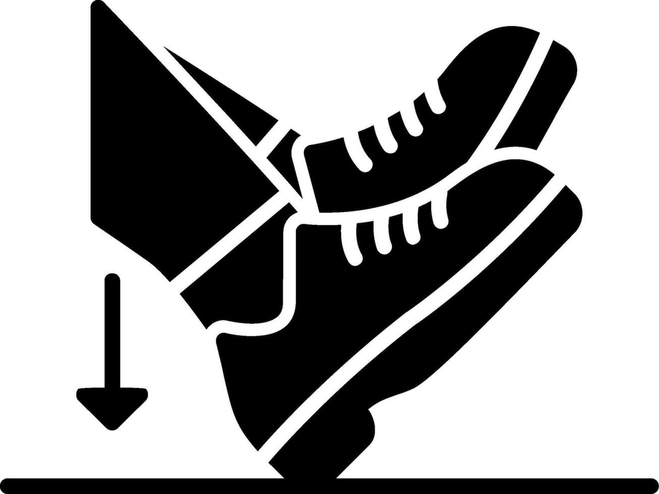 Heel Dig Glyph Icon vector