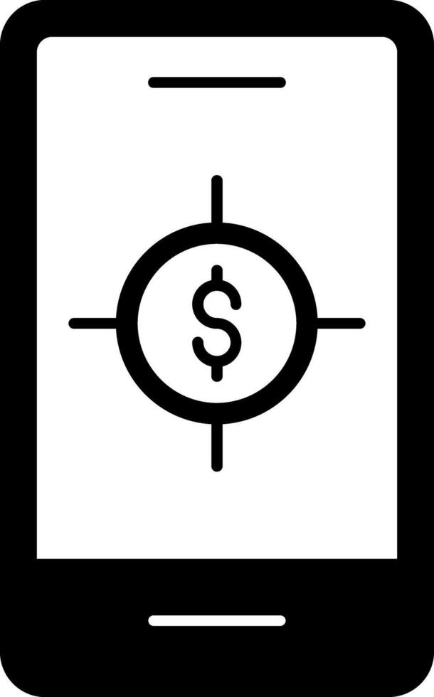 Sales Glyph Icon vector