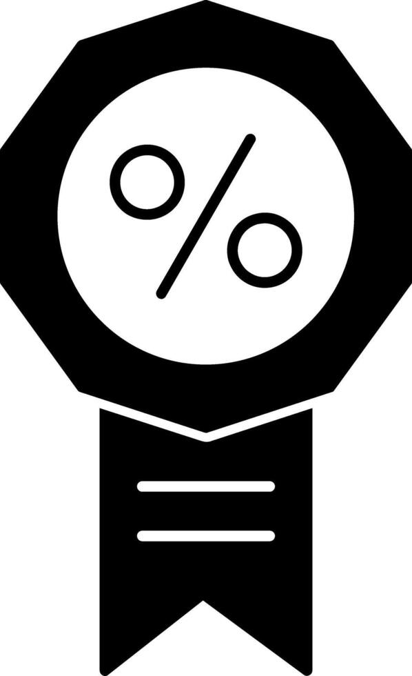 Badge Glyph Icon vector