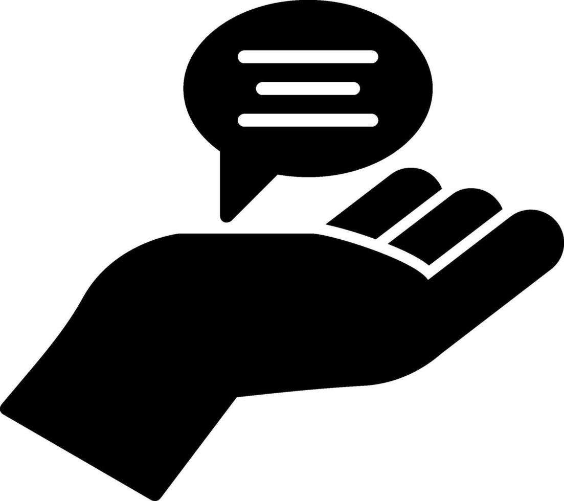 Advice Glyph Icon vector
