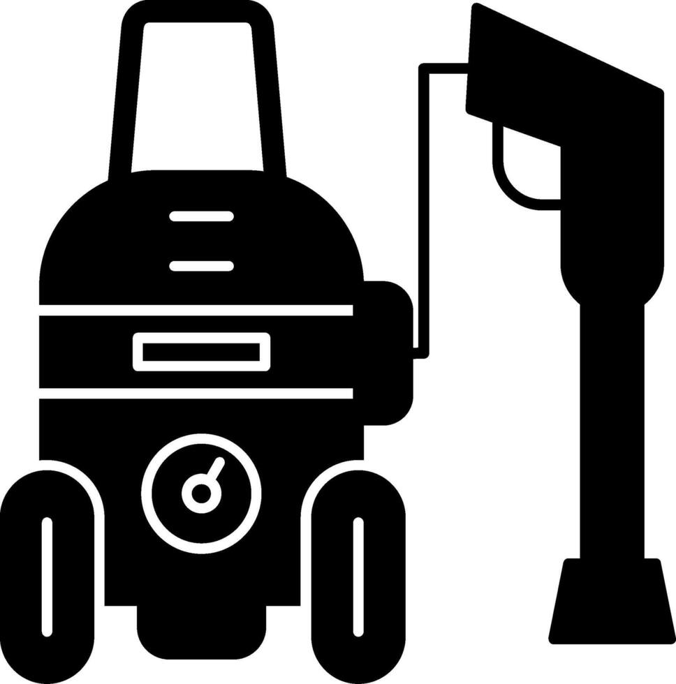 Power Wash Glyph Icon vector