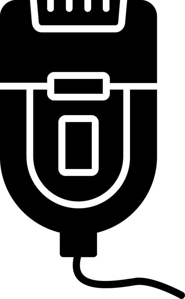 Electric Razor Glyph Icon vector