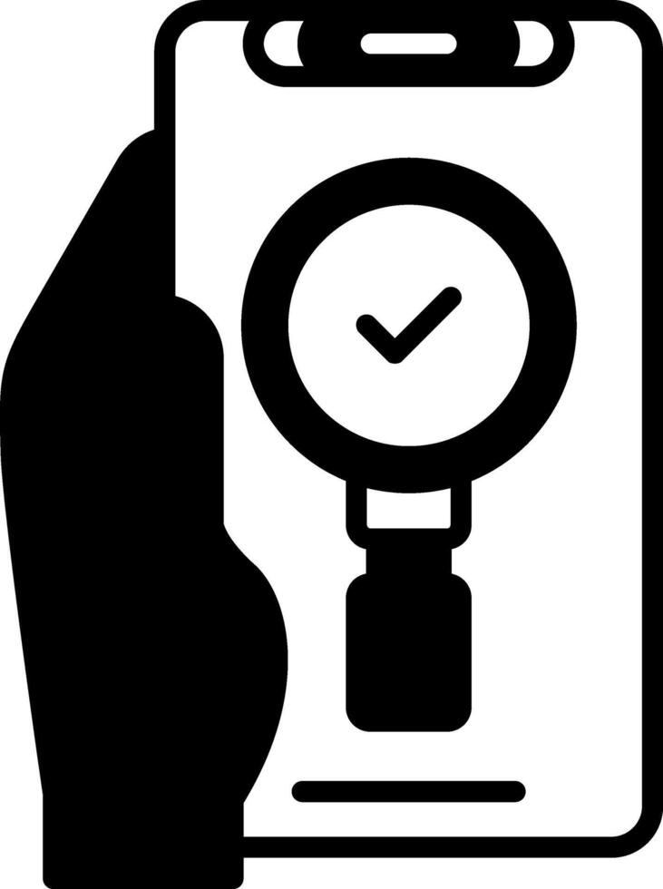 Search Glyph Icon vector