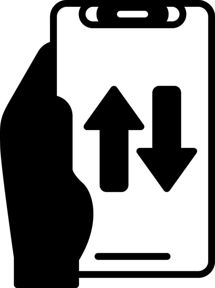 Sharing Glyph Icon vector