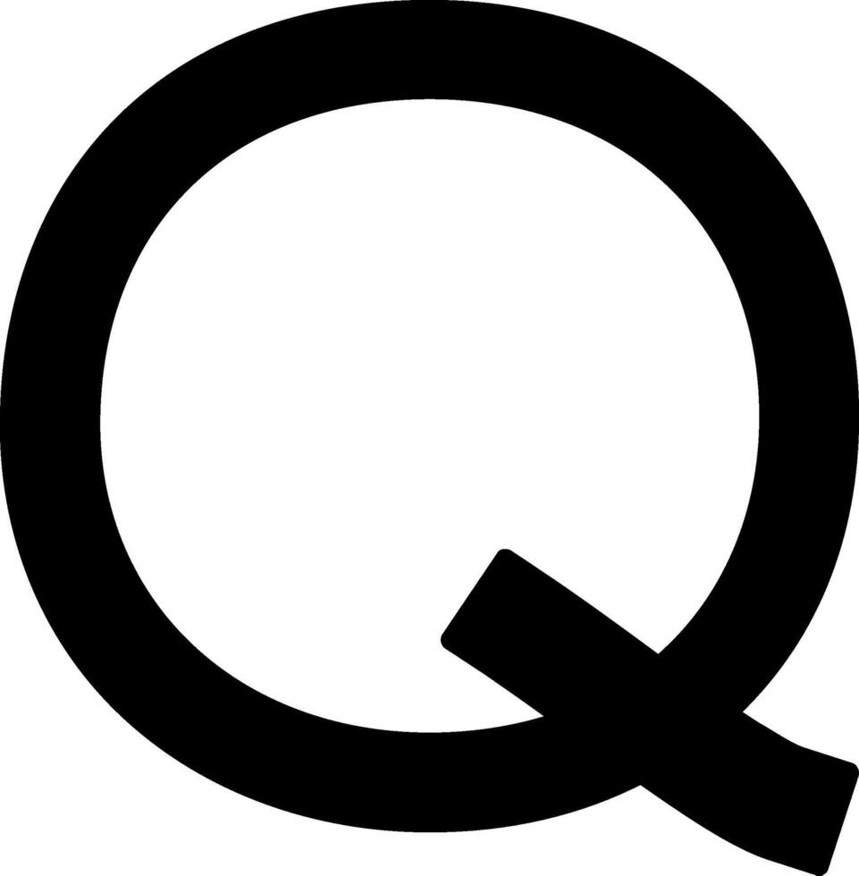 Capital Q Icon vector