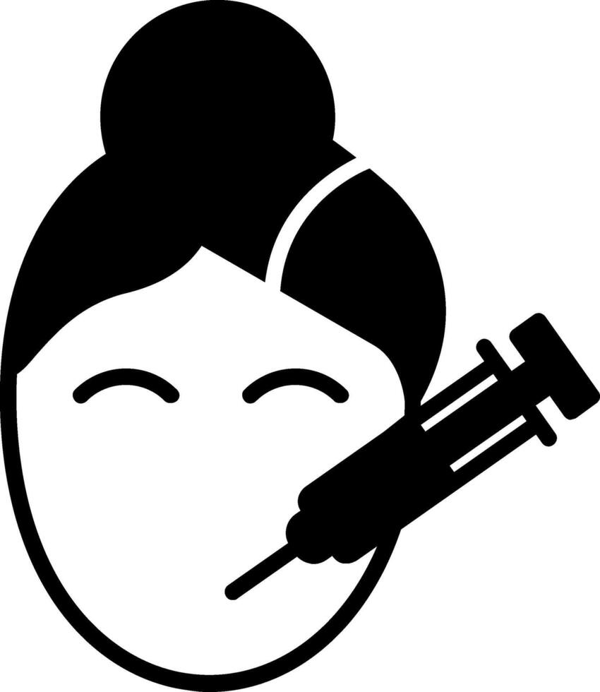 Botox Glyph Icon vector