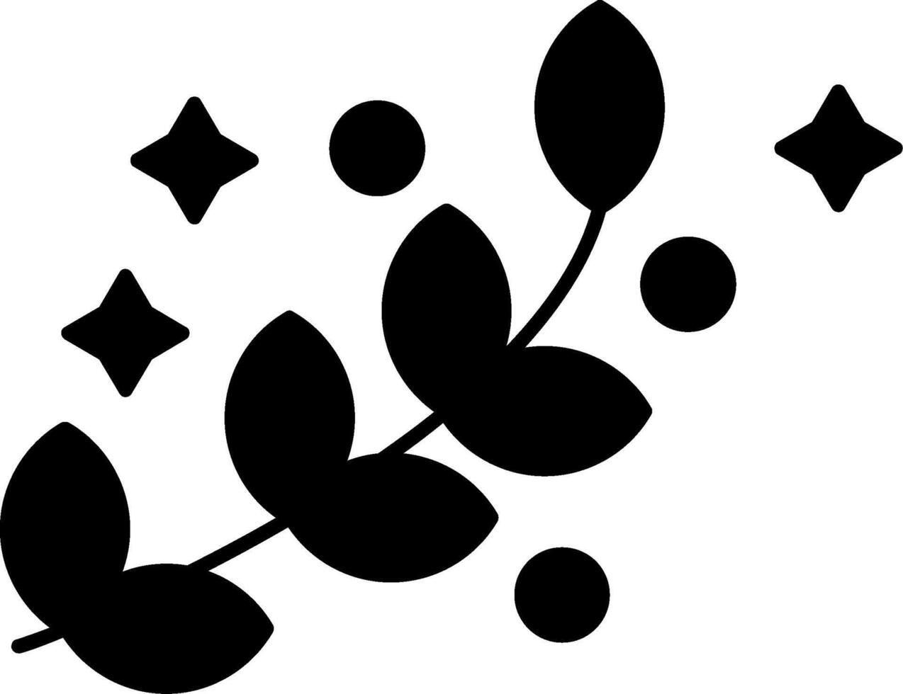 Pollen Allergy Glyph Icon vector