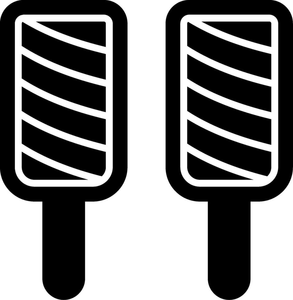 Popsicle Glyph Icon vector