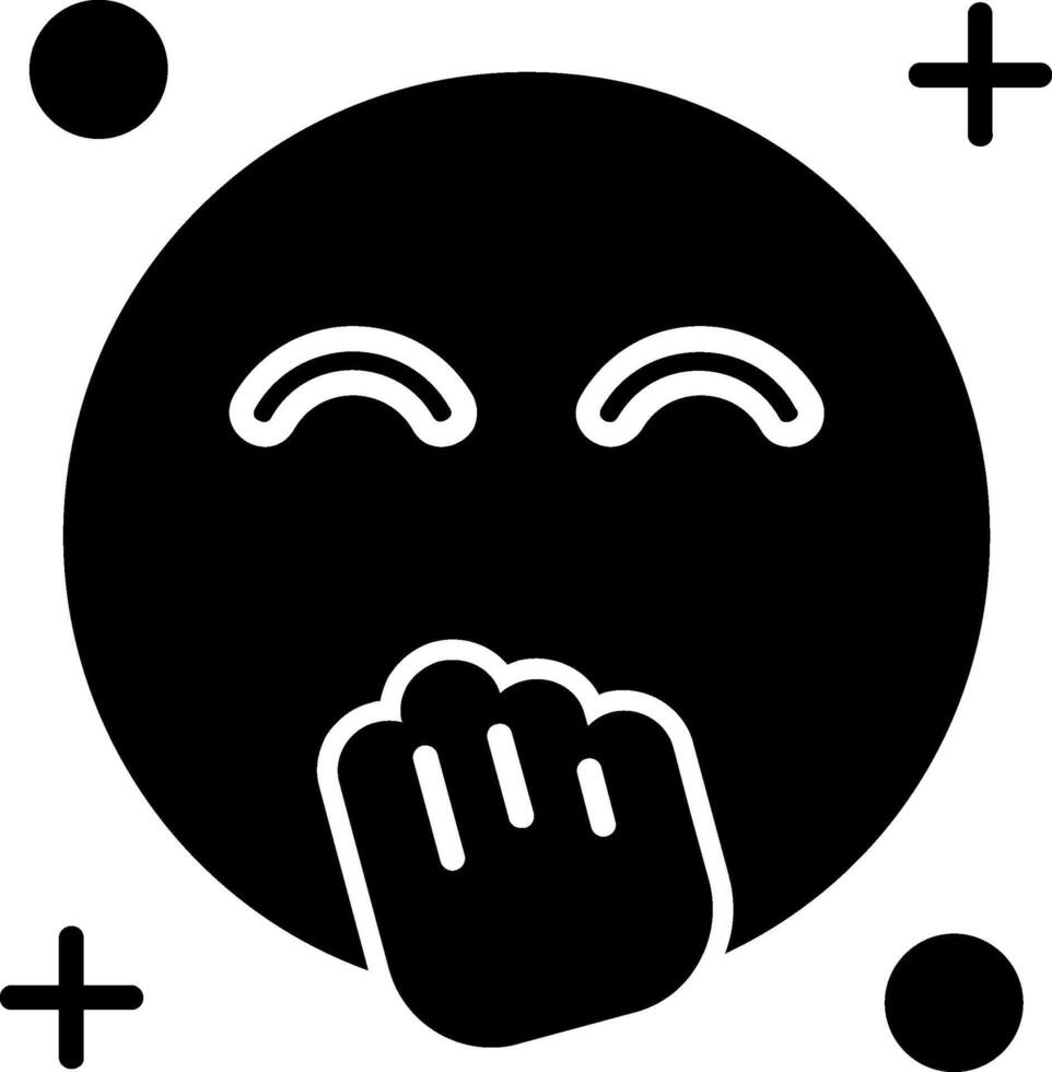 Blush Glyph Icon vector