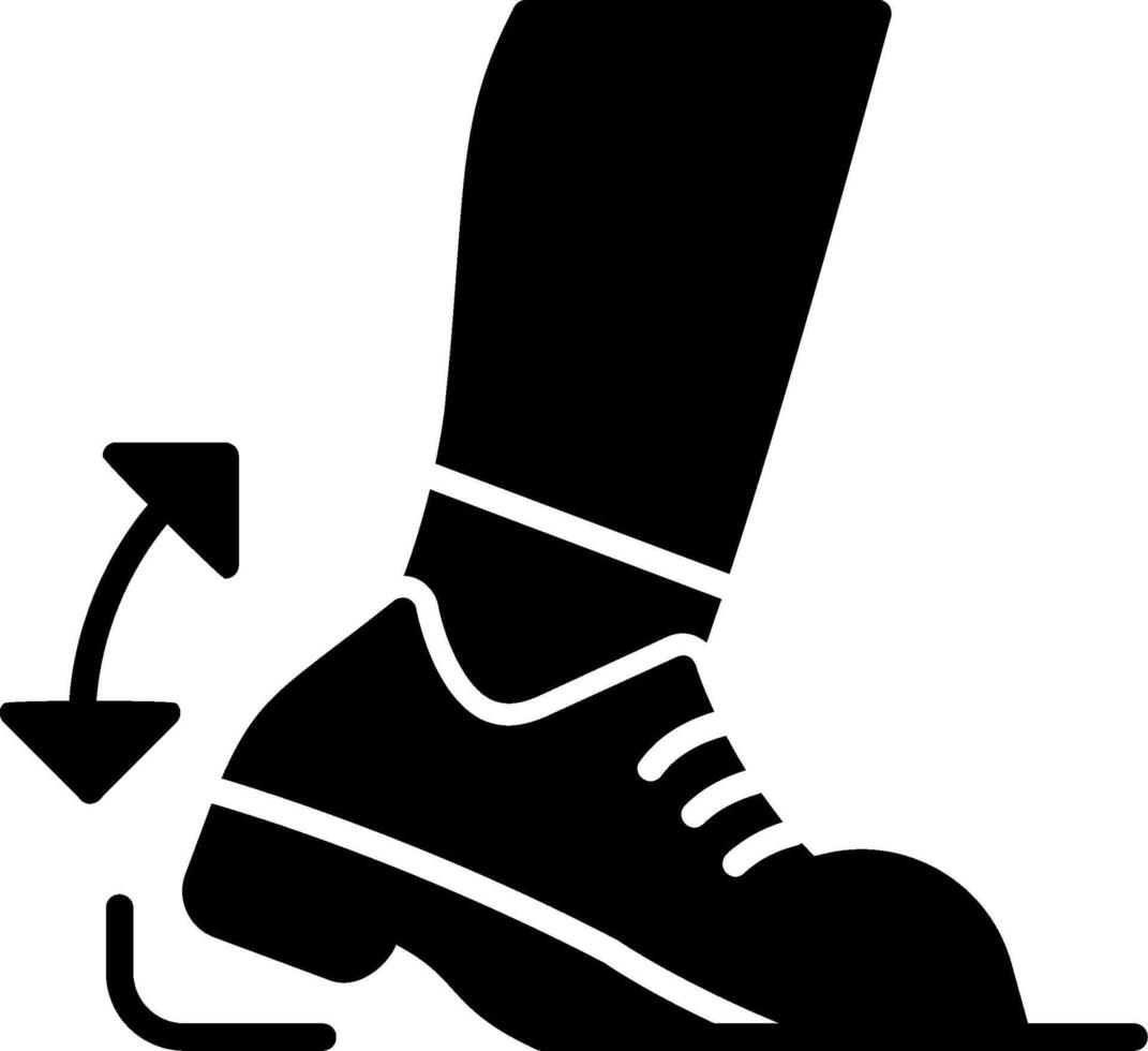Heel Drop Glyph Icon vector