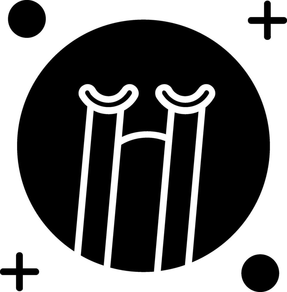 Cry Glyph Icon vector