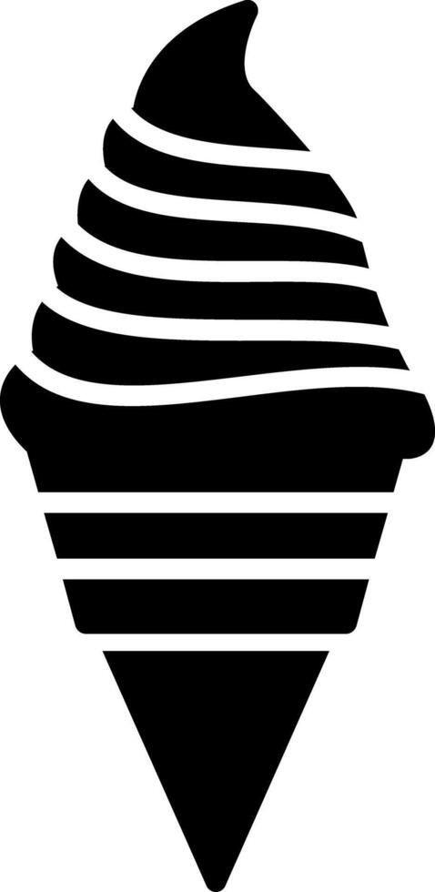Ice Cream Glyph Icon vector