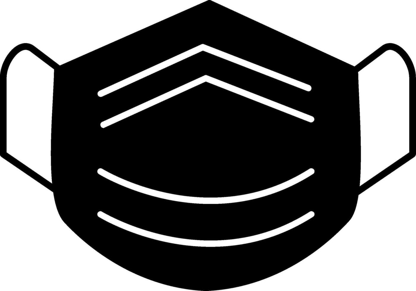 Mask Glyph Icon vector