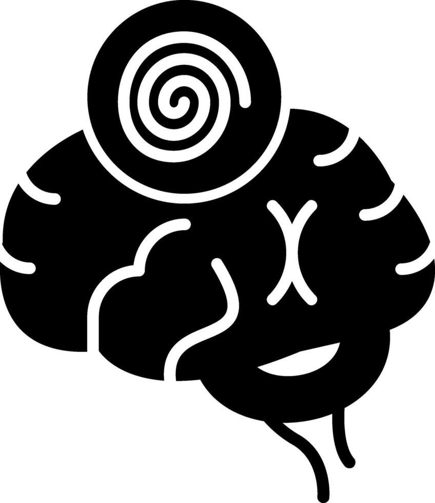 Hypnosis Glyph Icon vector