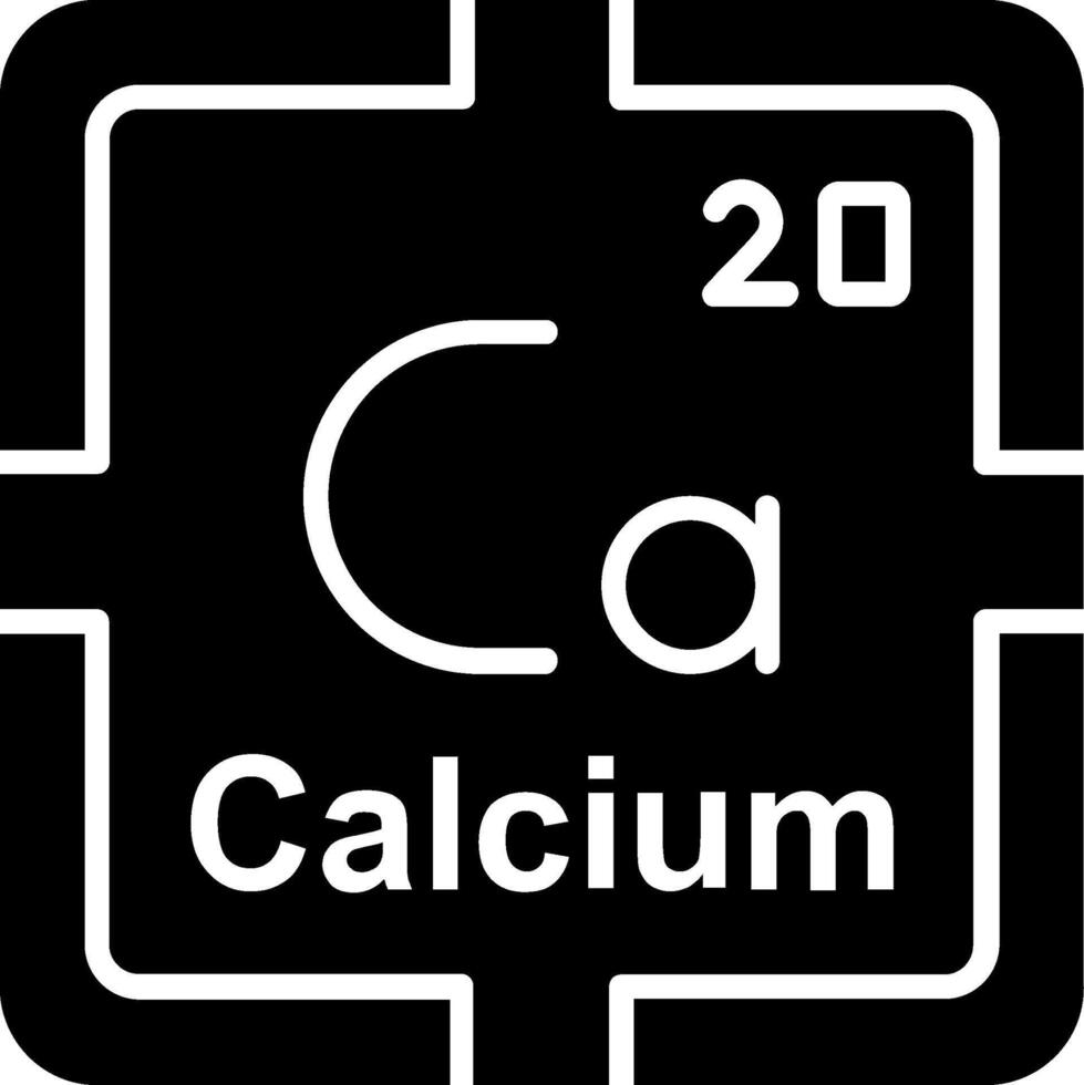 Calcium Glyph Icon vector