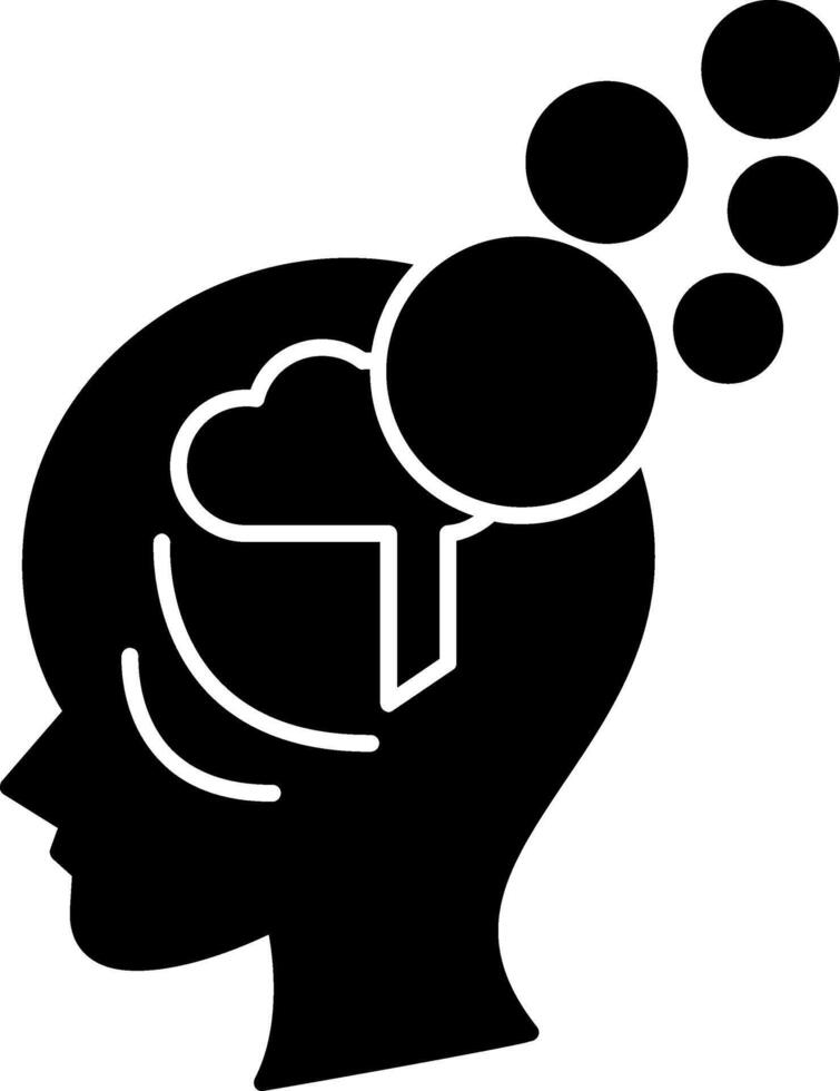Amnesia Glyph Icon vector