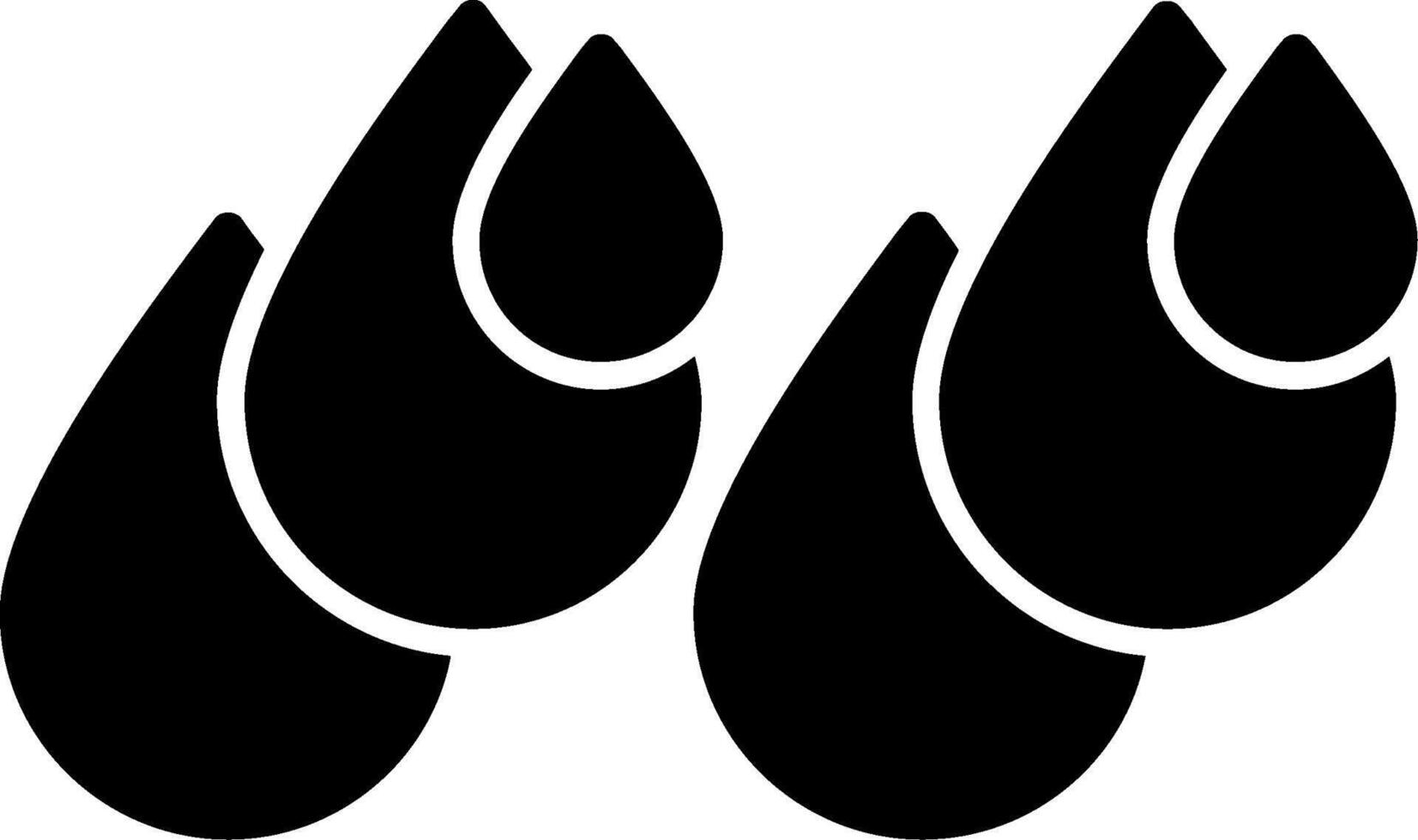 Drops Glyph Icon vector