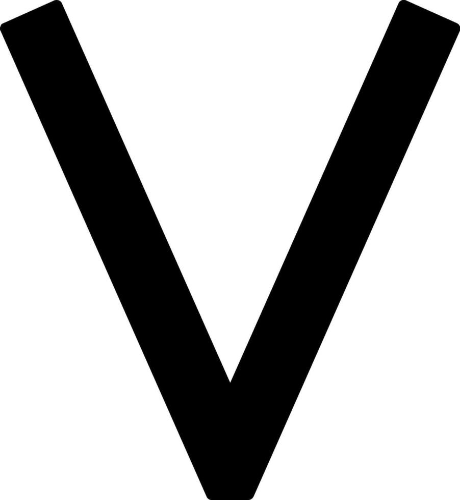 Capital V Icon vector