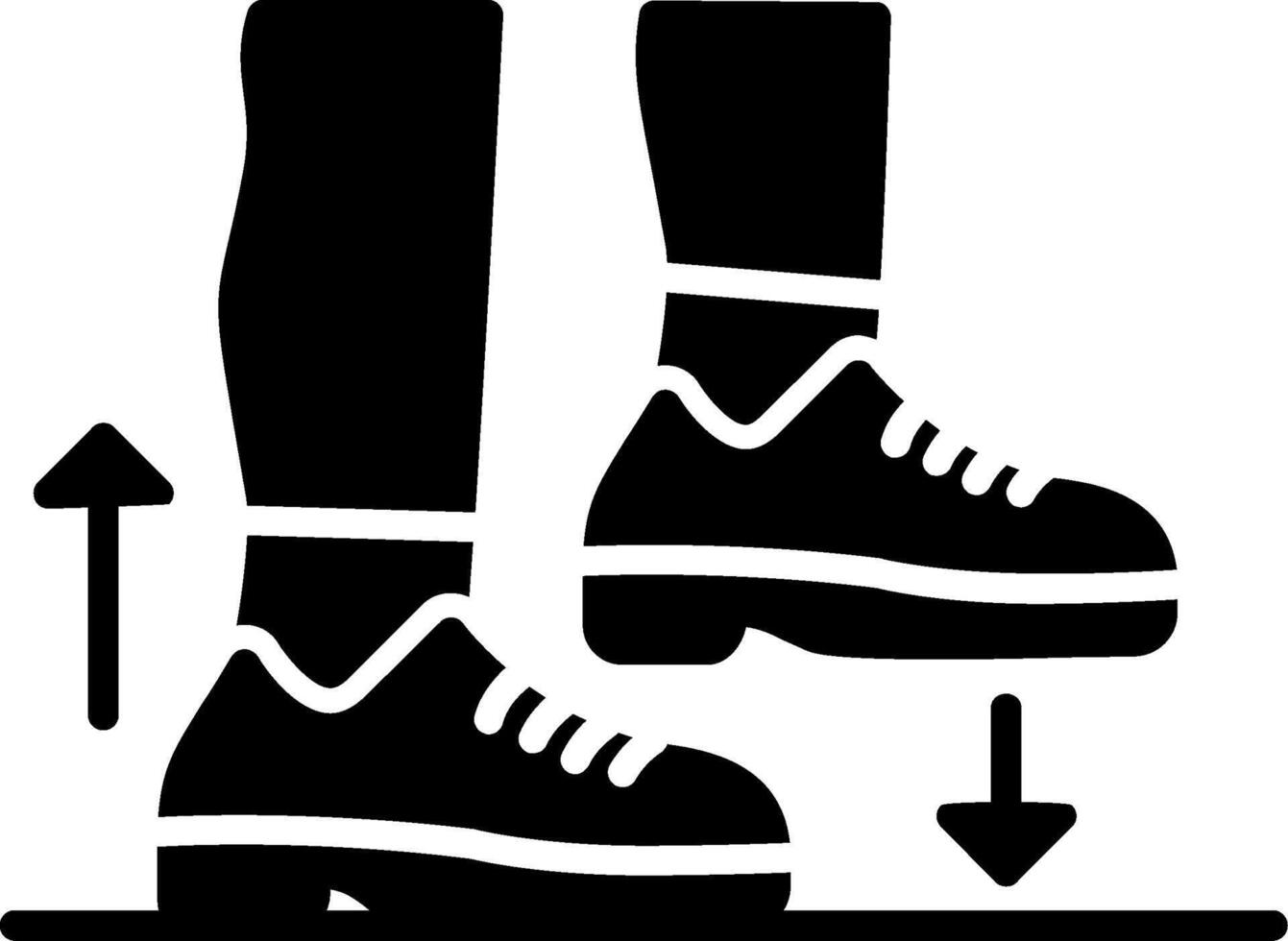 Step Glyph Icon vector