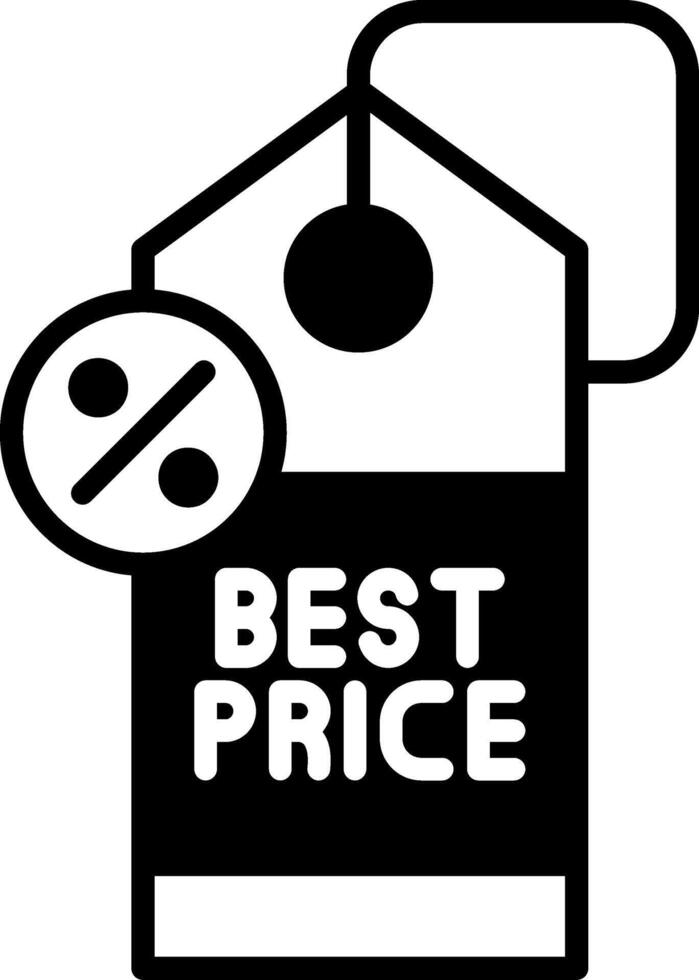 Best Price Glyph Icon vector
