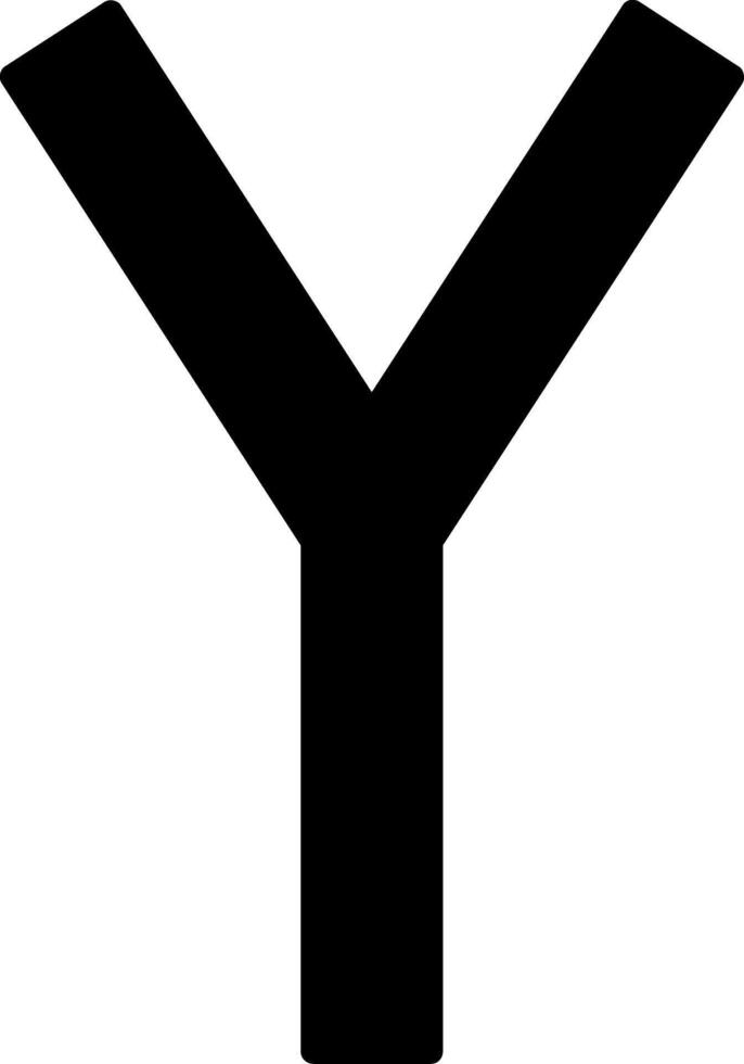 Capital Y Icon vector