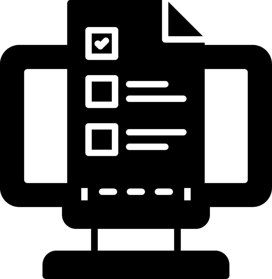 Brief Glyph Icon vector