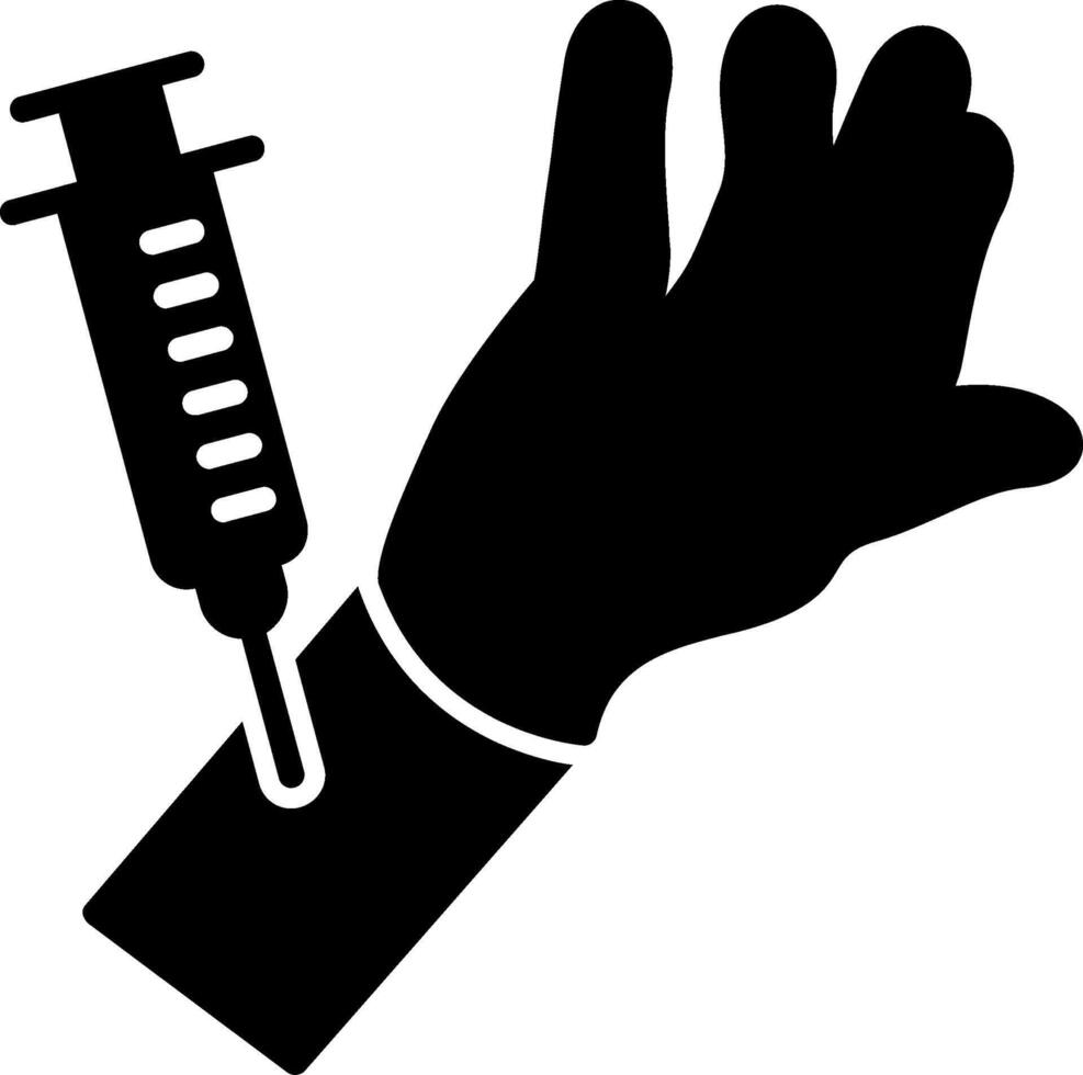 Mantoux Test Glyph Icon vector