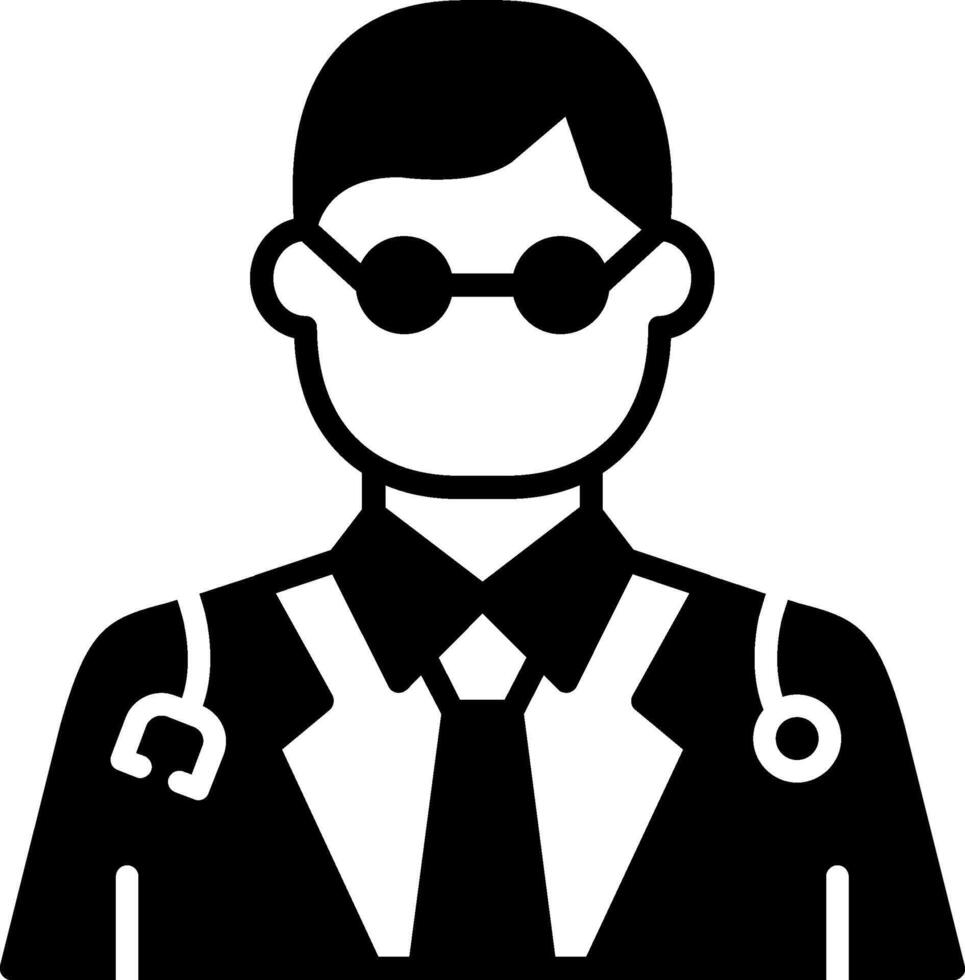 Doctor Glyph Icon vector