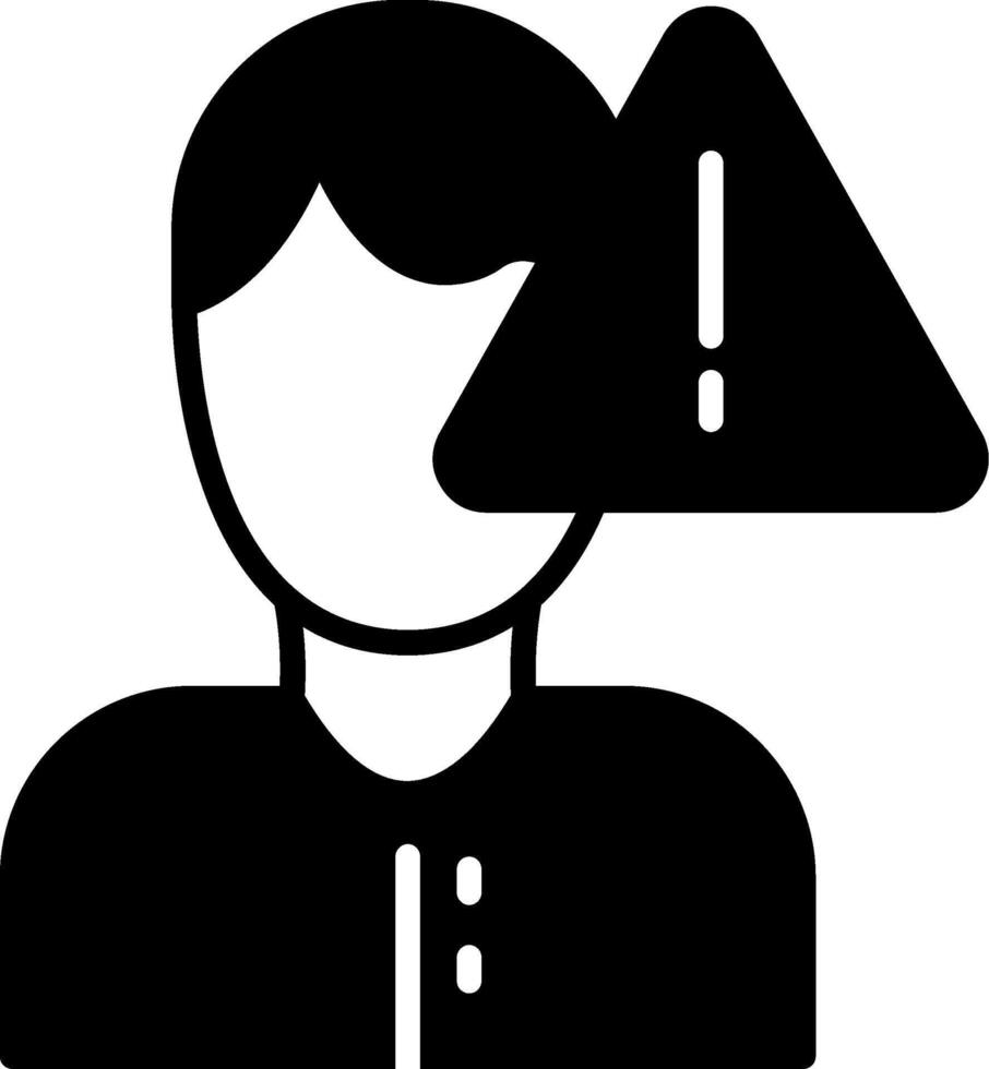 Danger Glyph Icon vector