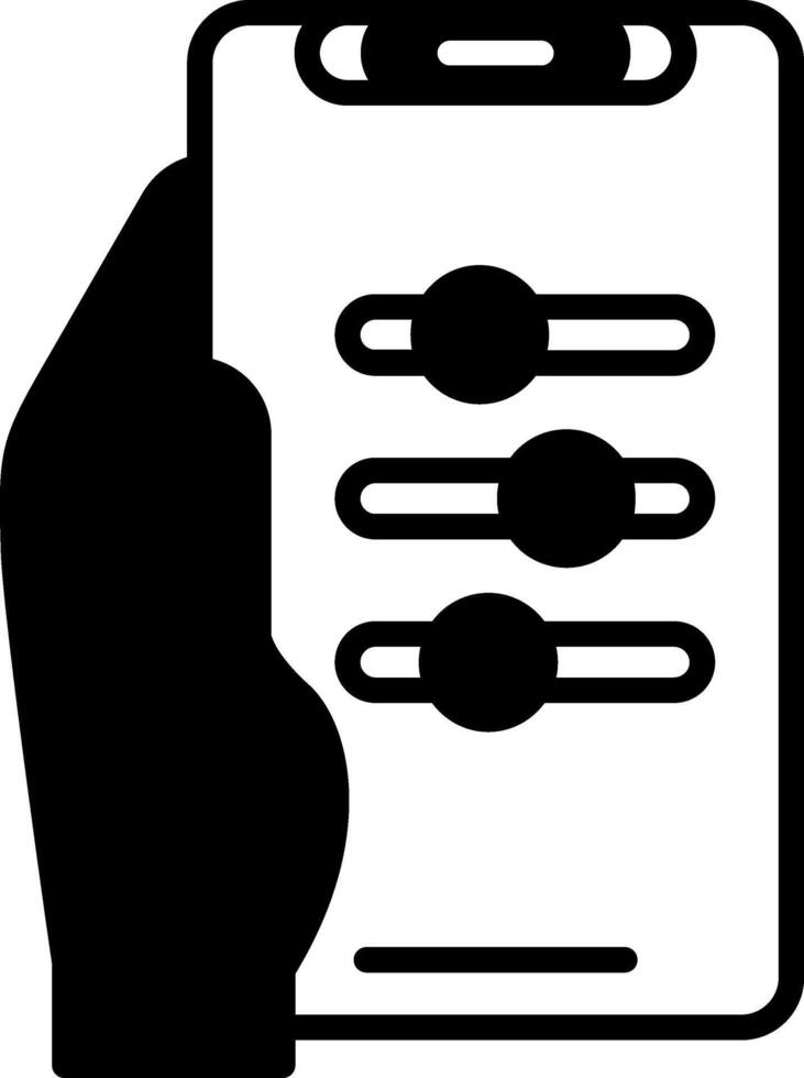 Settings Glyph Icon vector