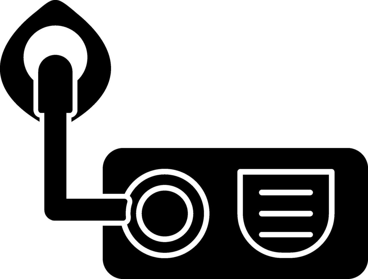 Oxygen Glyph Icon vector