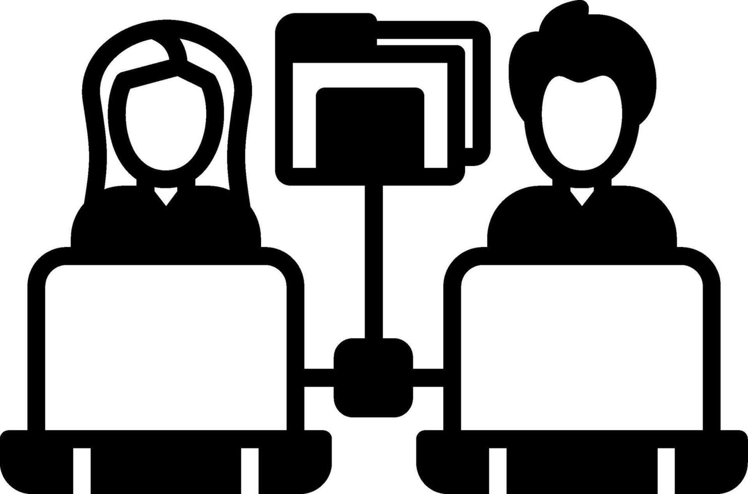 Remote Access Glyph Icon vector