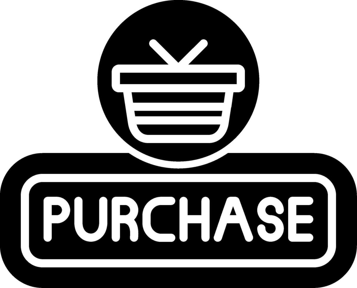 Purchase Glyph Icon vector