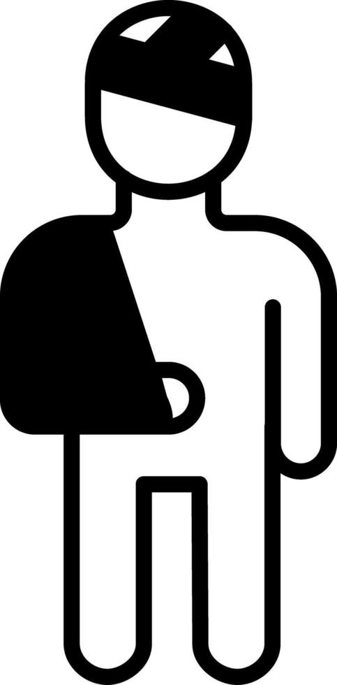 Injury Glyph Icon vector