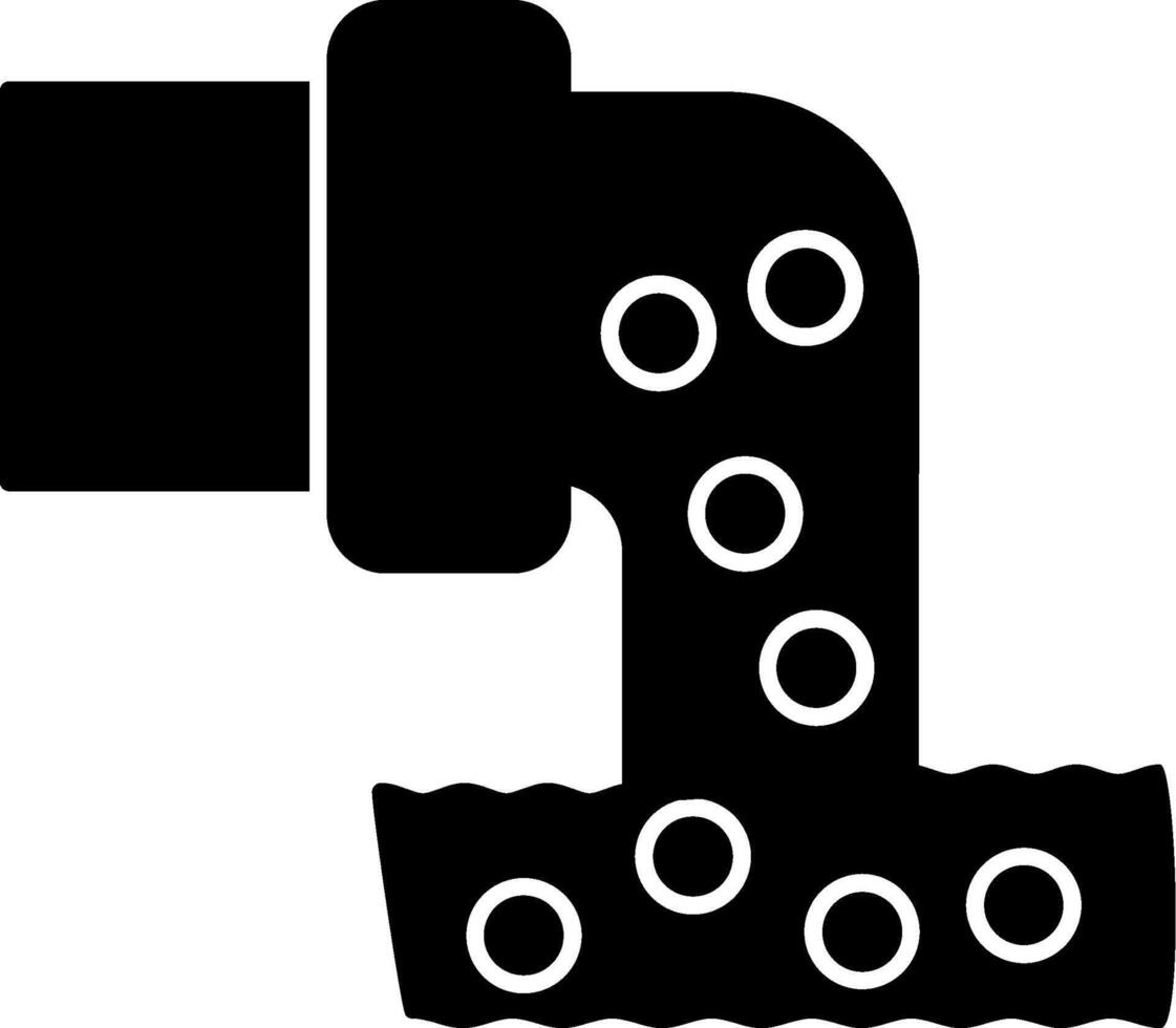 Sewage Glyph Icon vector