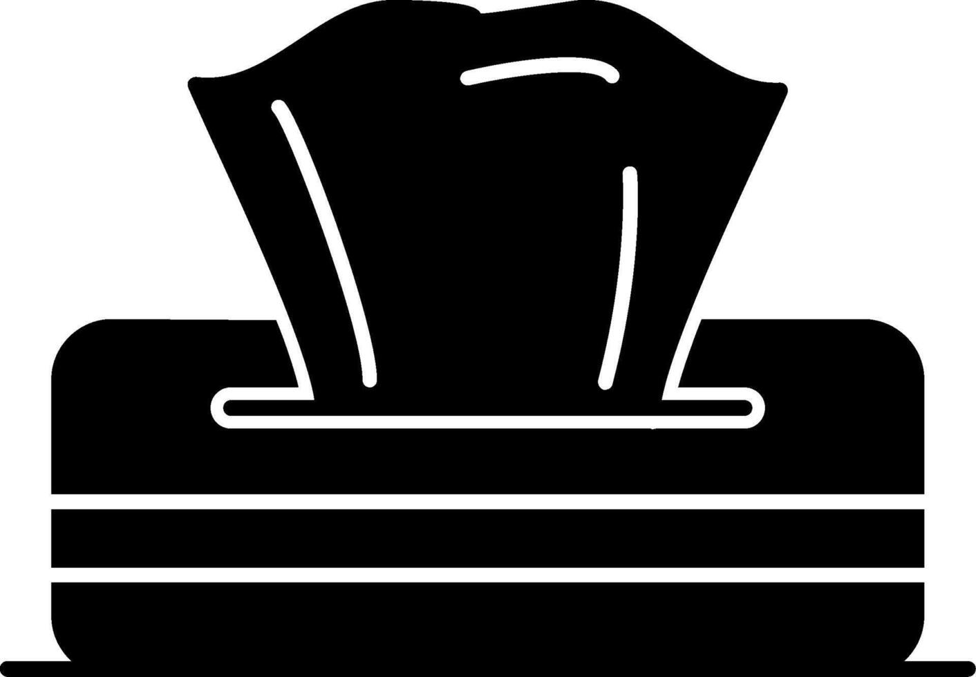 Napkin Glyph Icon vector