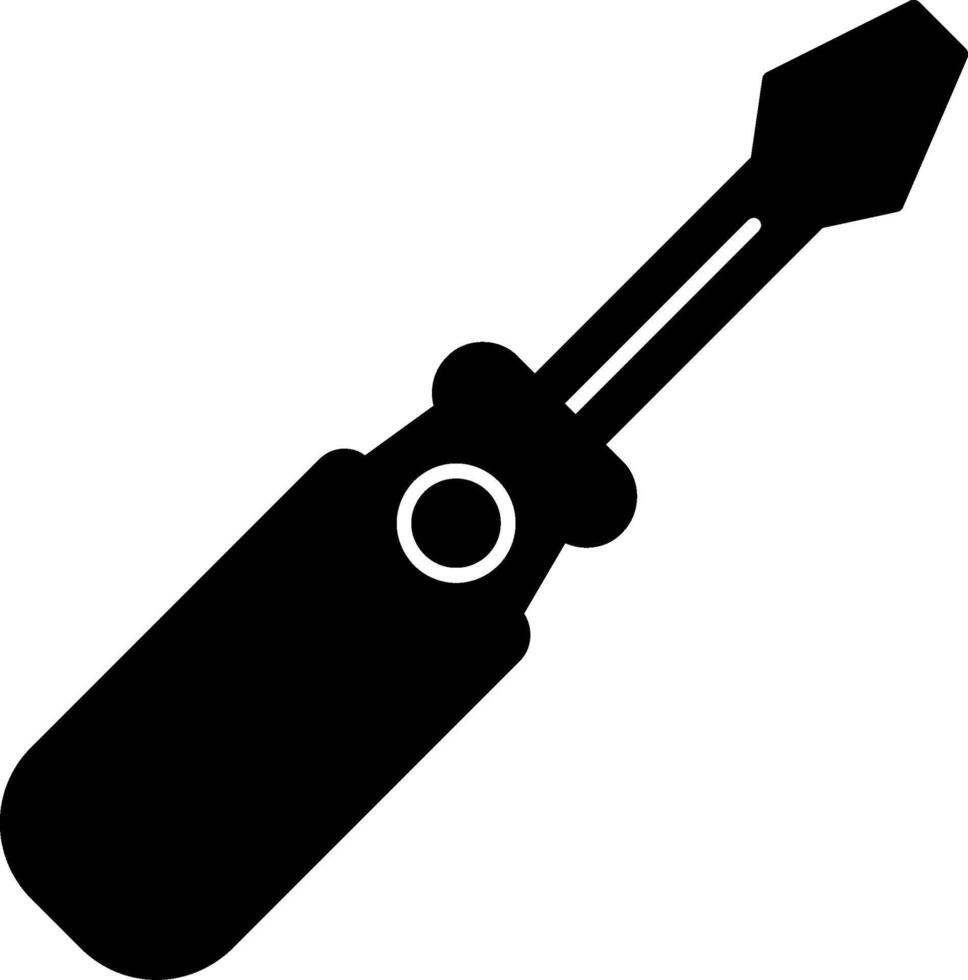 Screwdrive Glyph Icon vector