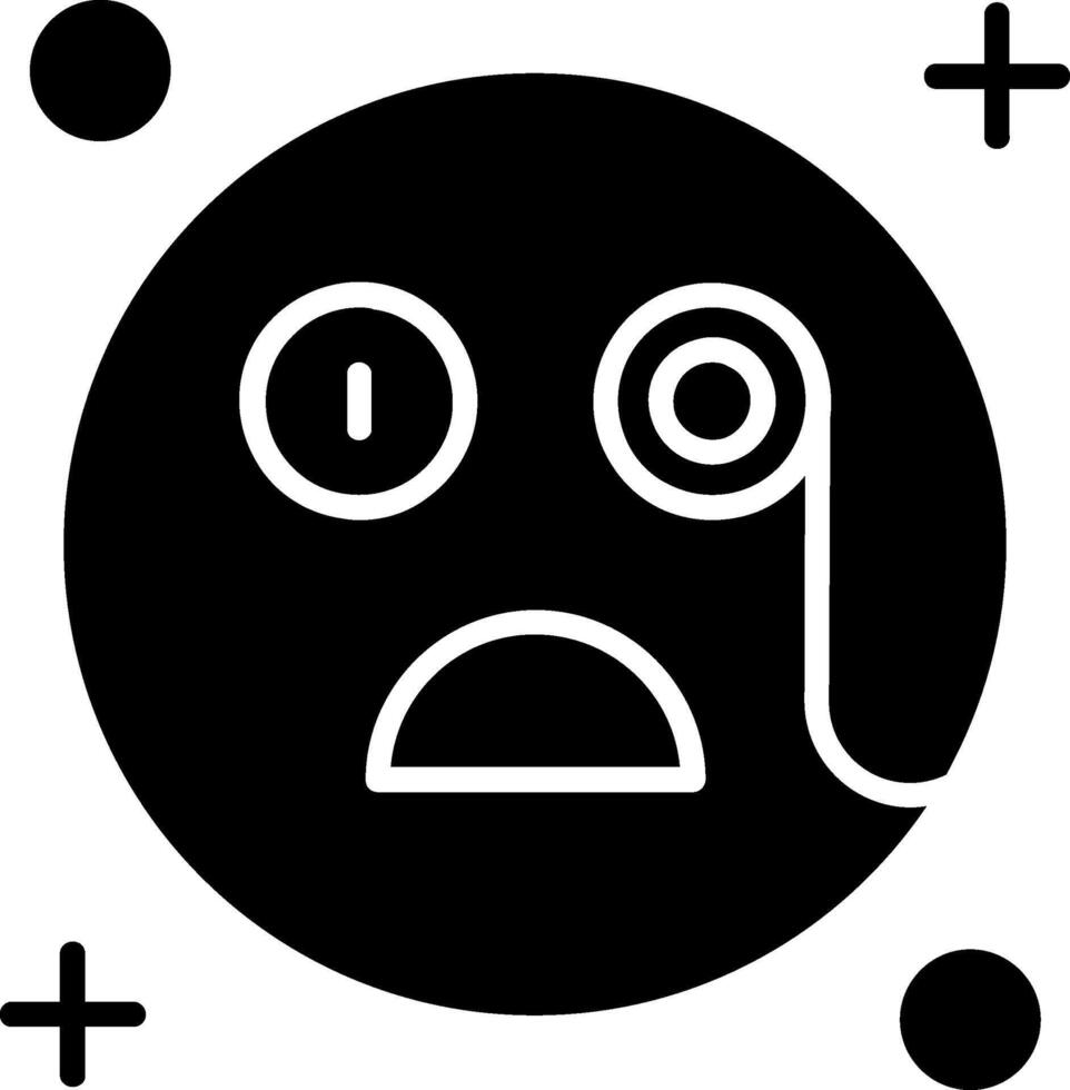 Detective Glyph Icon vector