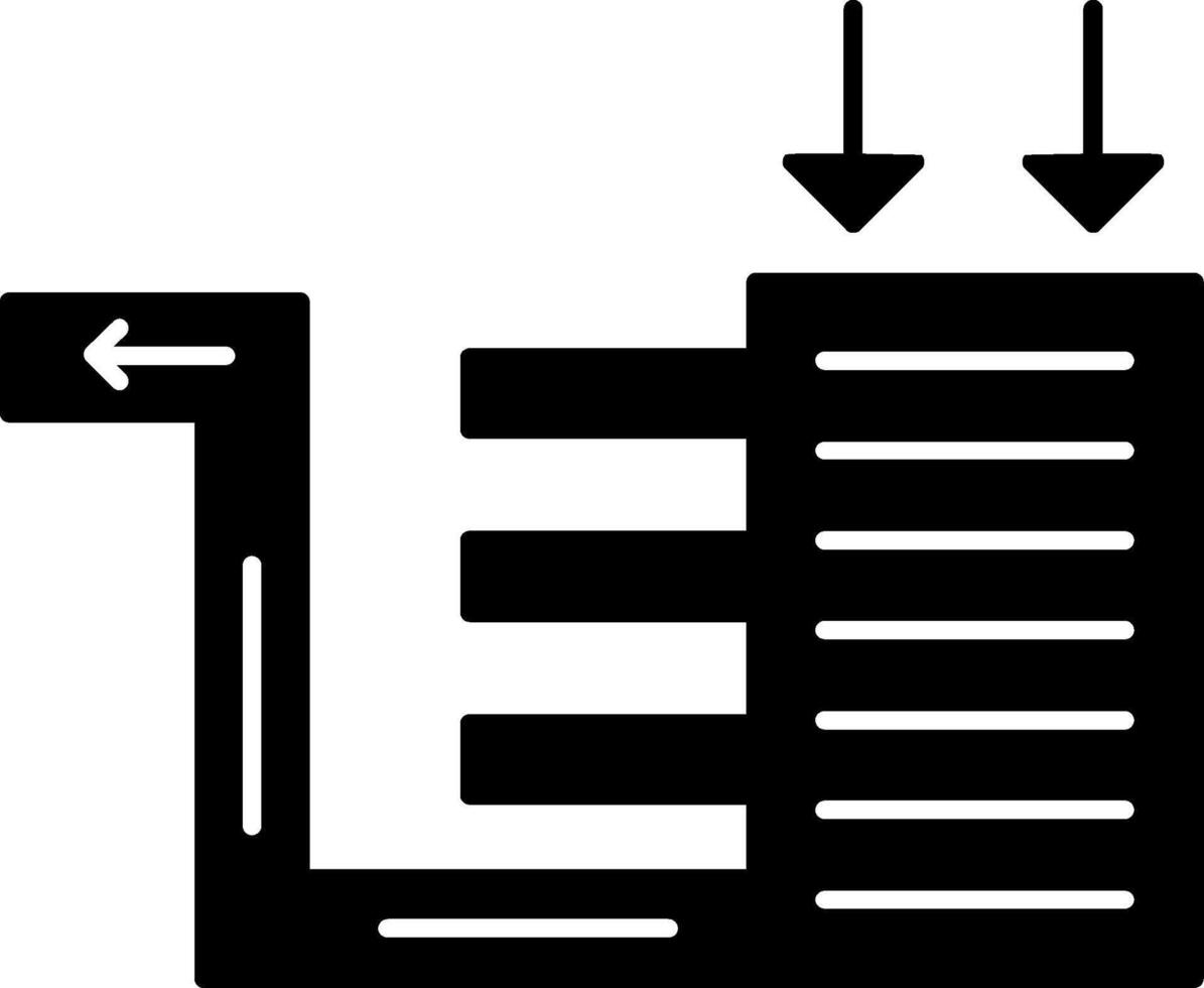Biofilter Glyph Icon vector